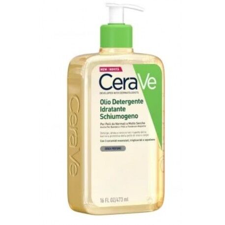 CeraVe Olio detergente idratante schiumogeno per pelle secca e molto secca 236 ml