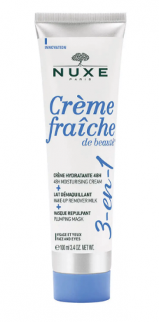 NUXE Creme Fraiche 3 in 1 - Crema idratante, struccante e rimpolpante 100 ml