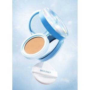 MIAMO Second Skin Mesh Cushion Sand fondotinta solare SPF50+ glow antiox