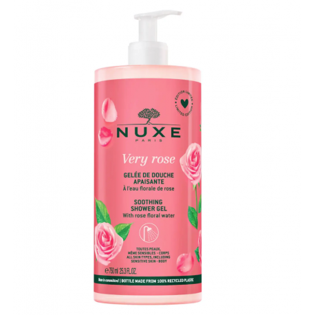 NUXE Very Rose Gel doccia lenitivo 750 ml limited edition maxi formato