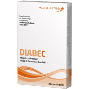 Alfa Intes Diabec Integratore antiossidante con Curcumina 20 capsule