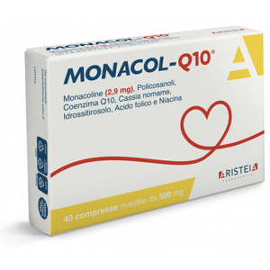 Aristeia Farmaceutici Aristeia Monacol Q10 integratore per colesterolo e trigliceridi 40 compresse