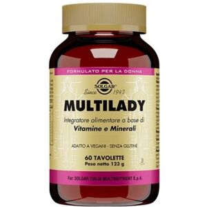 Solgar Multilady 60 tavolette - Integratore multivitaminico per la donna