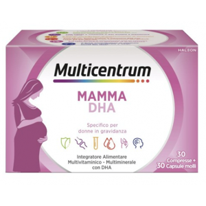 MULTICENTRUM Mamma DHA Integratore per Donne in Gravidanza 30 Compresse + 30 Capsule Molli