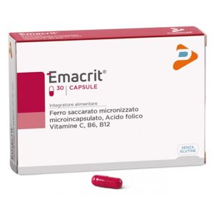 Pharma Line Emacrit Integratore di ferro per stanchezza e fatica 30 capsule