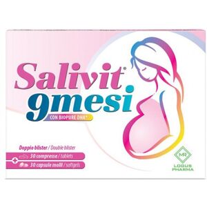 Logus Pharma Salivit 9mesi integratore per benessere della madre e del feto 30 compresse + 30 capsule molli