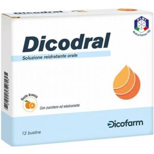 Dicofarm Dicodral integratore reidratante per perdite idrosaline in caso di diarrea 12 bustine