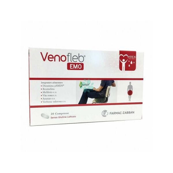 farmac-zabban venofleb emo integratore contro sindrome da insufficienza venosa cronica 20 compresse