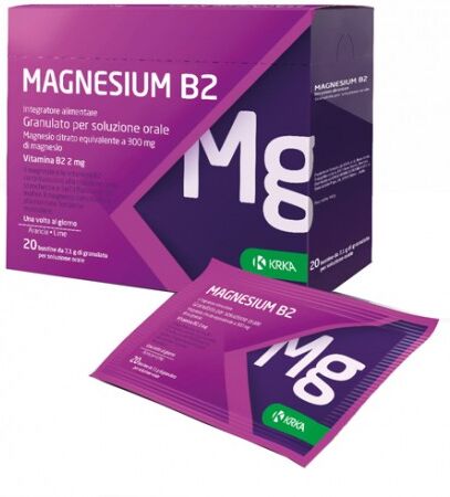 krka farmaceutici milano magnesium b2 300/2mg integratore contro stanchezza e affaticamento 20 bustine