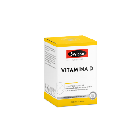 SWISSE Vitamina D - Integratore per il benessere di ossa e denti e del sistema immunitario 100 capsule