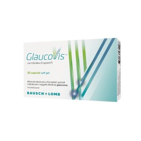 Bausch & Lomb Glaucovis integratore per persone affette da glaucoma 30 capsule softgel