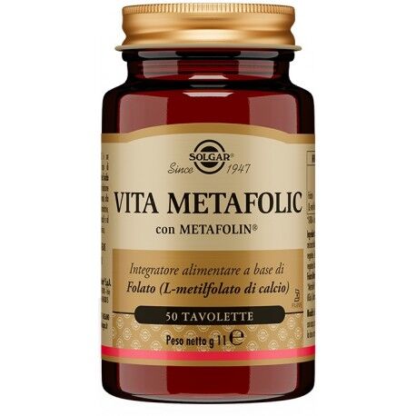 Solgar Vita Metafolic integratore di acido folico 50 Tavolette