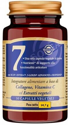 Solgar 7 Integratore di collagene e vitamina C 30 Capsule