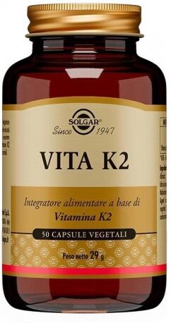 Solgar Vita K2 50 Capsule - Integratore di Vitamina K2 a Base Vegetale