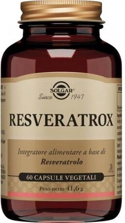 Solgar Resveratrox - Integratore antiossidante con resveratrolo 60 capsule vegetali