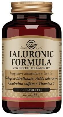 Solgar Ialuronic Formula - Integratore per la Bellezza della Pelle 30 Tavolette