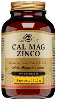 Solgar Cal Mag Zinco integratore alimentare multiminerale 100 tavolette