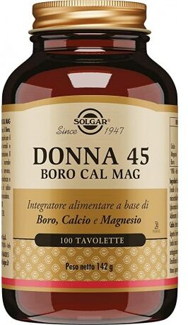 Solgar Donna 45 Boro Cal Mag integratore per la donna 100 Tavolette