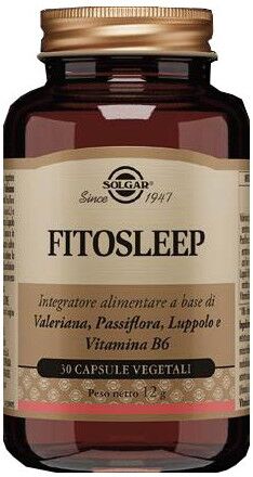 Solgar Fitosleep 30 capsule vegetali - Integratore per rilassamento e sonno