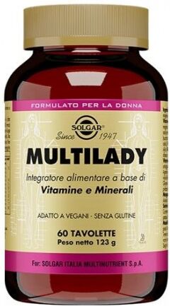 Solgar Multilady 60 tavolette - Integratore multivitaminico per la donna