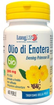 LONGLIFE Olio Enotera integratore antiossidante 60 Perle