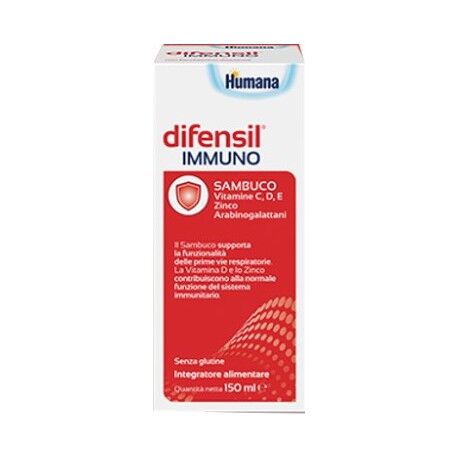 Humana Difensil Immuno integratore alimentare per le vie respiratorie 150 ml