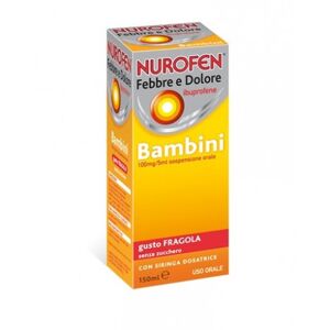 Nurofen Febbre e Dolore Bambini sospensione orale gusto fragola senza zucchero 150 ml 100 mg/5 ml