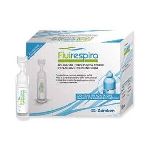 Zambon Fluirespira Soluzione Fisiologica per Lavaggi Nasali - 30 Flaconcini da 5ml