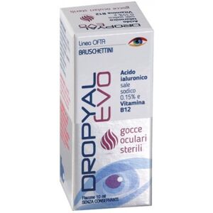 Bruschettini Dropyal Evo Gocce oculari sterili con acido ialuronico e vitamina B12 10 ml