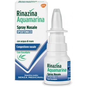 Rinazina Aquamarina Spray nasale Ipertonico balsamico per naso chiuso 20 ml