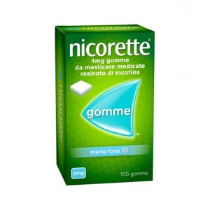 Johnson & Johnson Nicorette 4 mg 105 gomme da masticare medicate gusto menta forte
