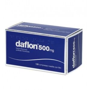 SERVIER ITALIA SPA Daflon 500 mg Trattamento per insufficienza venosa 120 compresse rivestite