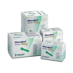 A. Menarini Diagnostics Glucoject Lancets Plus Lancette pungidito sterili monouso 33G 200 pezzi