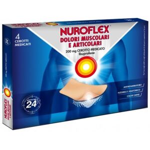 Reckitt Benckiser H.(it.) Spa Nuroflex Dolori Muscolari E Articolari 200 Mg 4 Cerotti Medicati