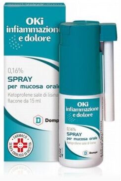 OKI Infiammazione E Dolore 0,16% spray orale analgesico 15 ml