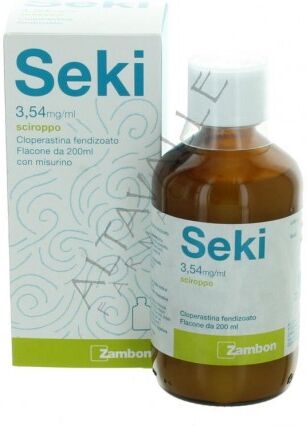 Zambon Seki Sciroppo sedativo della tosse secca 3,54 mg/ml 200 ml