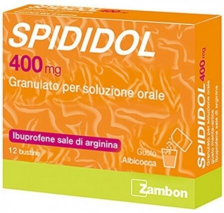 Zambon Spididol 400 mg granulato per soluzione orale 12 bustine gusto albicocca