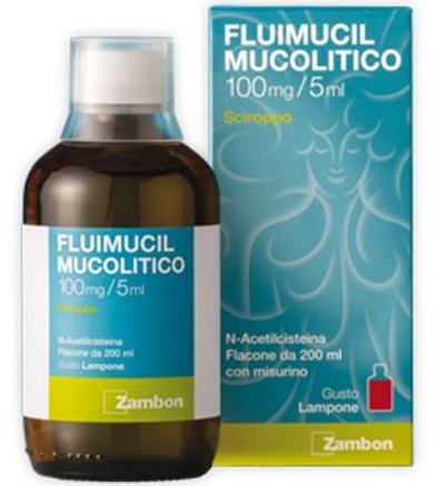 Zambon Fluimucil Mucolitico Sciroppo 100 mg / 5 ml