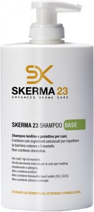 mundavet skerma 23 shampoo base lenitivo protettivo per cani 400 ml