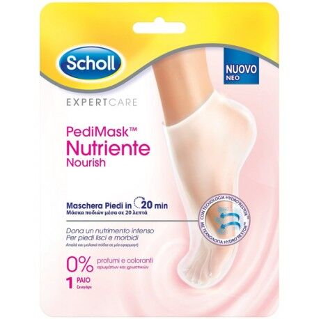 Scholl PediMask Nutriente Maschera per piedi in calzini idratanti 1 pezzo