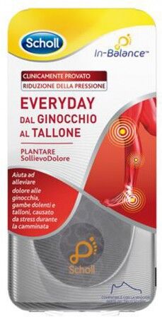 Scholl In-Balance Everyday plantare sollievo dolore dal ginocchio al tallone taglia S 37-39,5