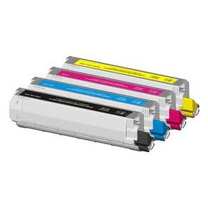 Toner Rigenerato per OkI C8600 Oki C8800 Pagine 6.000 per colore, Nero 43487712 Pagine 6.000