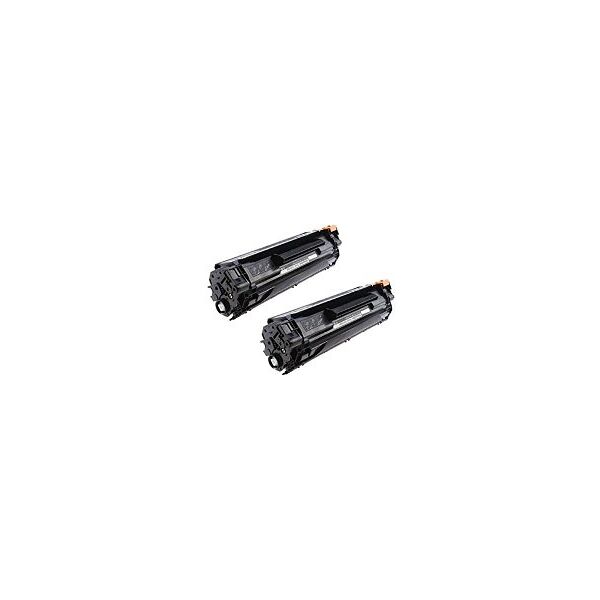 offerta 2 pezzi toner rigenerati hp cb436a rif. hp 36a per hp laserjet p1505 nero pagine 2.000 cadauno