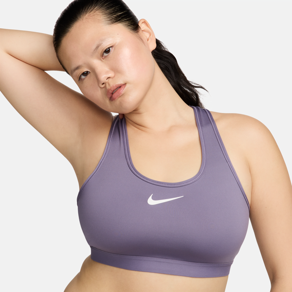 nike bra regolabile non imbottito  swoosh high support – donna - viola