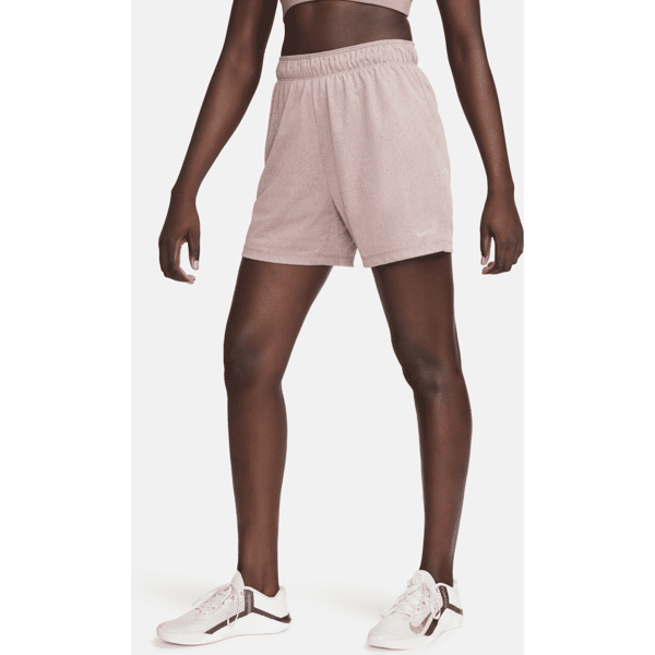 nike shorts fitness dri-fit non foderati a vita media 13 cm  attack – donna - viola