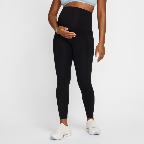 nike leggings a 7/8 e vita alta con tasche (maternità)  (m) one – donna - nero