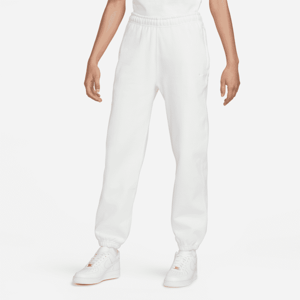 nike pantaloni in fleece  solo swoosh - donna - bianco