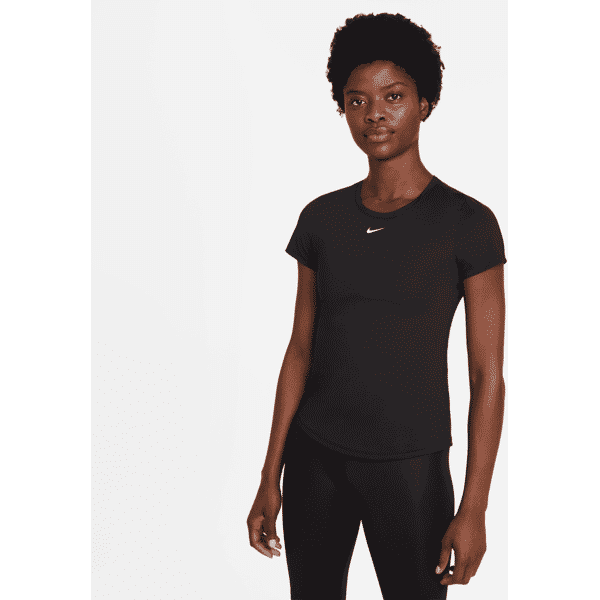 nike top slim fit a manica corta  dri-fit one – donna - nero