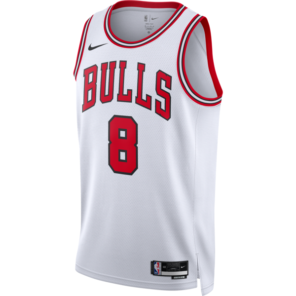 nike maglia chicago bulls association edition 2022/23 swingman  dri-fit nba – uomo - bianco