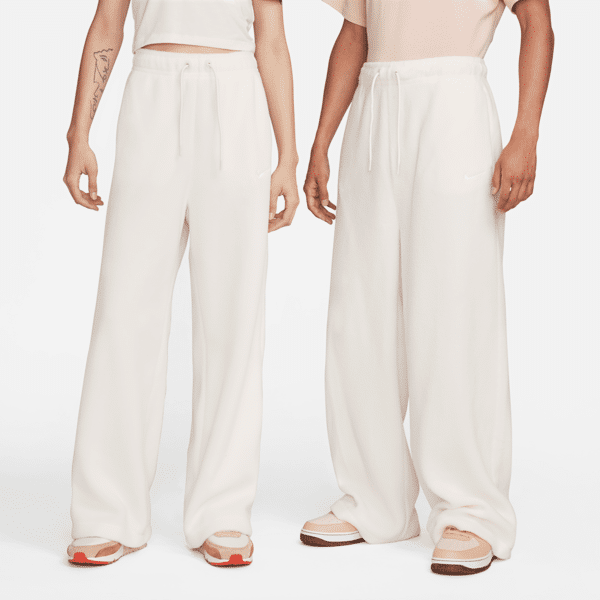 nike pantaloni  sportswear plush – donna - bianco